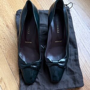 Geeen Patent Leather Bruno Magill Women Shoes with Bow